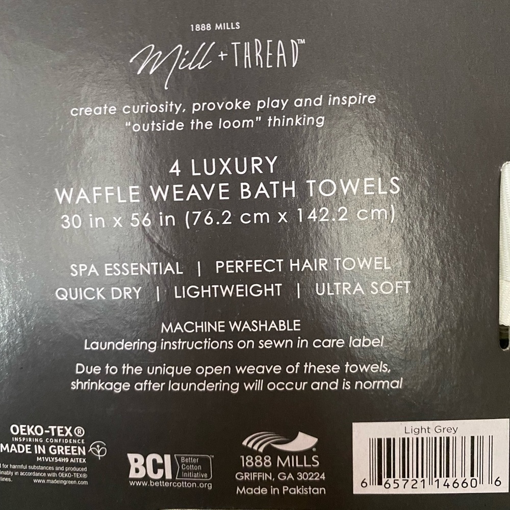 Luxury bath towels